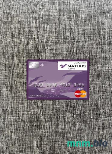 Algeria Natixis algerie bank master card wygląd fotograficzny skan PSD + zdjęcie